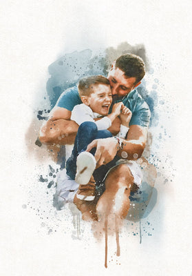 Watercolor Portrait from Photo Gifts for Dad | Fathers Day Gifts