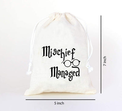 Mischief Managed Harry Potter Bachelorette Party Birthday Favor Bag Bachelorette party survival kit - set of 10 bags - BOSTON CREATIVE COMPANY