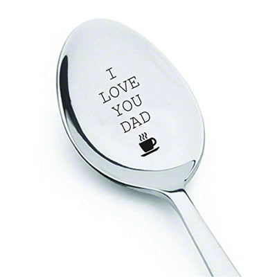 I Love You Dad Engraved Spoon Gift-Father's Day Gift Ideas Under 20 - BOSTON CREATIVE COMPANY