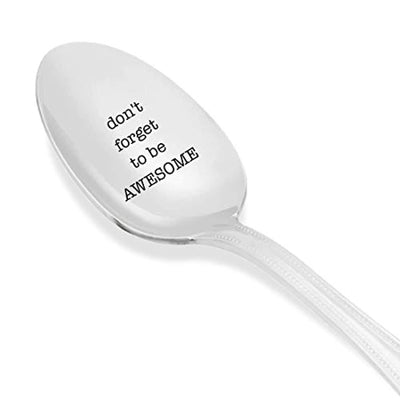 Engraved Stainless Steel Spoon-Token of Love Inspirational Gifts for Best Friends Loved Ones - BOSTON CREATIVE COMPANY