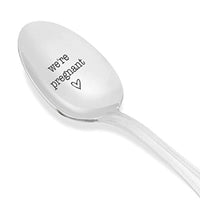 We're Pregnant Engraved Spoons for Surprise Pregnancy Announcement - BOSTON CREATIVE COMPANY