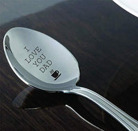 I Love You Dad Engraved Spoon Gift-Father's Day Gift Ideas Under 20 - BOSTON CREATIVE COMPANY