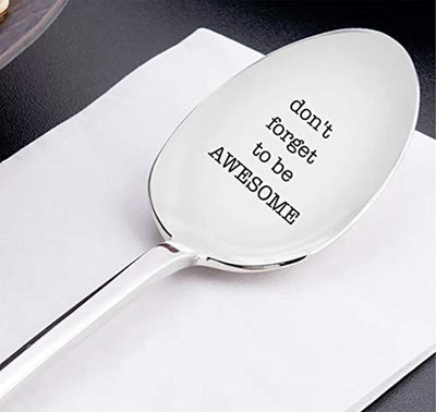 Engraved Stainless Steel Spoon-Token of Love Inspirational Gifts for Best Friends Loved Ones - BOSTON CREATIVE COMPANY
