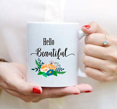 Couple Gifts | Hello Beautiful Mug Gift For Husband And Wife - BOSTON CREATIVE COMPANY