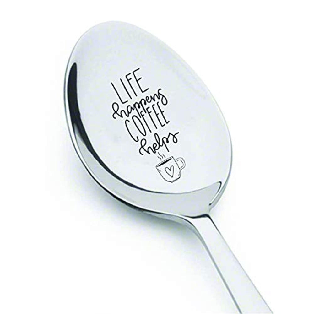 Inspirational Engraved Spoon Gift For Coffee Lover, Men, Women - BOSTON CREATIVE COMPANY