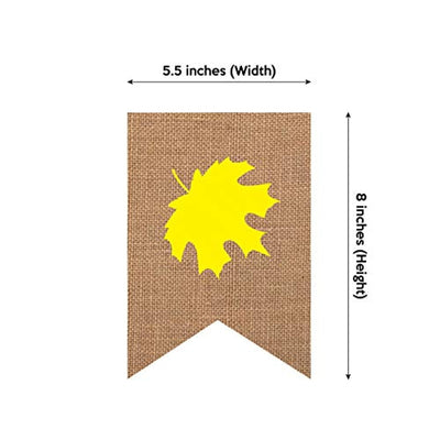 Fall in Love Banner with Maple leaf - Rustic Wedding Engagement Bridal Shower Decoration - Autumn Party Decoration - Fall Garland decor - BOSTON CREATIVE COMPANY