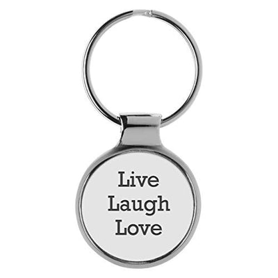 Live Laugh Love Motivational Keychain Gift for Sister or Brother - BOSTON CREATIVE COMPANY