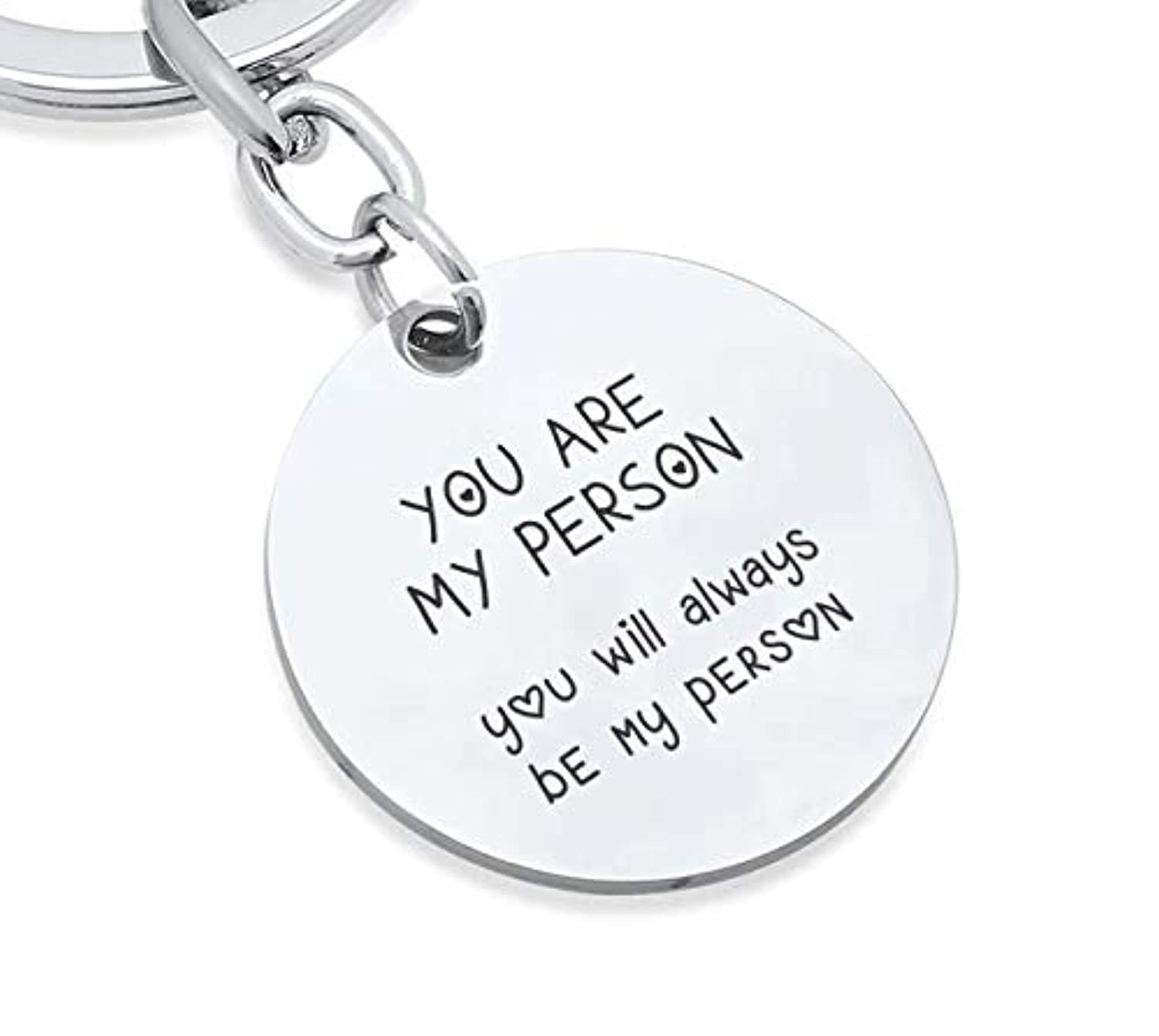Youre My Person Jewelry Birthday Gifts for Boyfriend Valentine Couple Goals  Key Ring