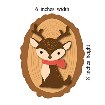 WOODLAND CREATURES BANNER - Woodland creatures baby shower Woodland baby shower decorations Deer baby shower decorations Woodland party supplies Woodland creatures Woodland creatures party supplies Woodland baby shower Fox baby shower decorations Woodland - BOSTON CREATIVE COMPANY