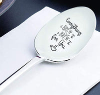 Everything I Brew It I Brew It For You Engraved Spoon-First Year Dating Anniversary Gifts - BOSTON CREATIVE COMPANY