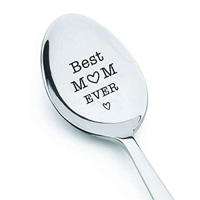 Best Mom Ever Engraved Spoon For Mothers Day - BOSTON CREATIVE COMPANY