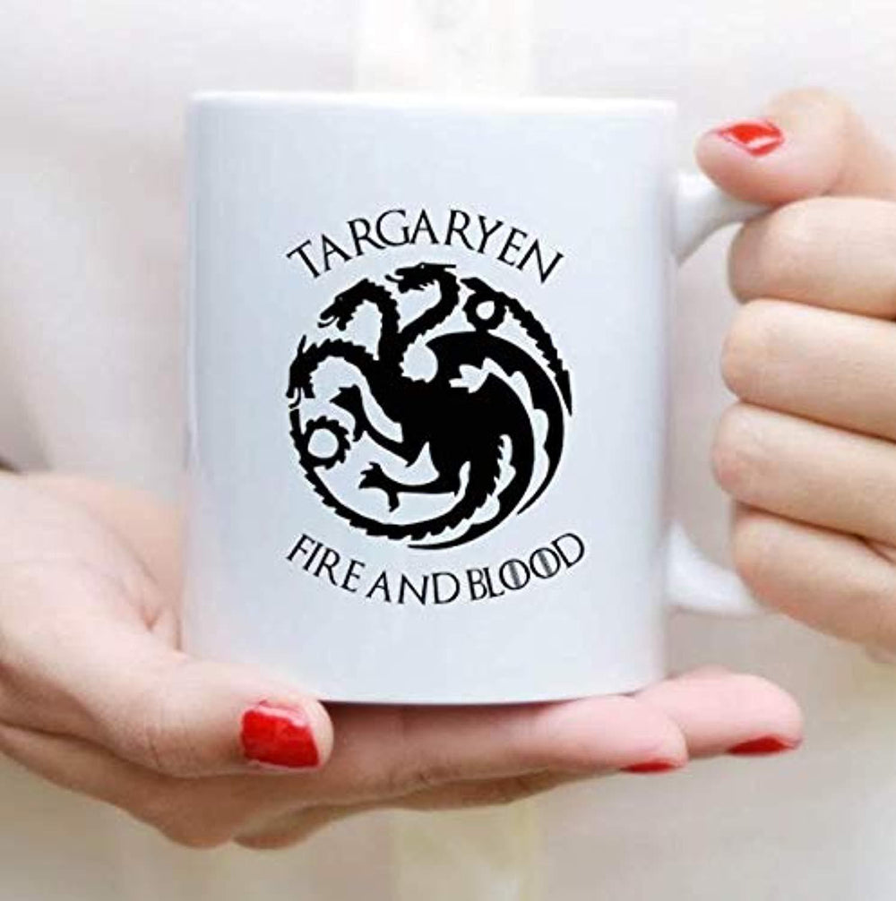 Game of thrones Mugs | TARGARYEN FIRE AND BLOOD - Gift Mugs | GOT Gifts 2019 | Game Of Throne Lovers Gifts | Ceramic Coffee Mugs - BOSTON CREATIVE COMPANY