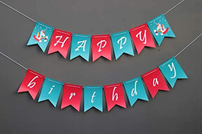 Ideas from Boston-Unicorn Birthday Banner, Unicorn Party Happy Birthday Banner,Unicorn Birthday Party Supplies & Decorations, Themed Party Favors Blue Pink - BOSTON CREATIVE COMPANY