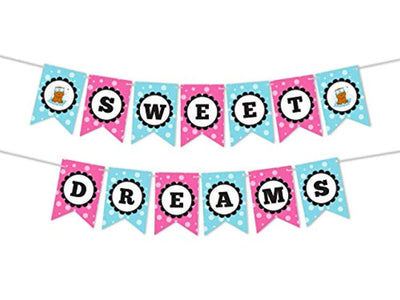 Ideas from Boston- Slumber Party Decorations for Girls, Sleep Over Party, Sweet Dreams Themed, Pajama Party Supplies, Slumber Banner Decoration, Slumber Party Supplies Girls - BOSTON CREATIVE COMPANY