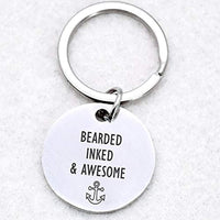 Stylish Key Chains for Men Boys Teens, Stainless Steel Metal keyrings for Him - BOSTON CREATIVE COMPANY