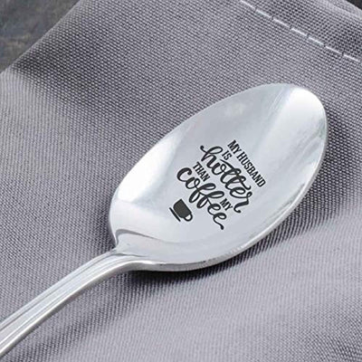 My Husband Coffee Spoon-Funny Spoon Gift for Husband  Unusal 15thAnniversary Gifts - BOSTON CREATIVE COMPANY