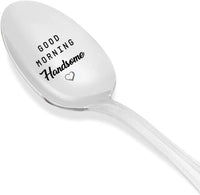Good morning Handsome Engraved Coffee spoon - BOSTON CREATIVE COMPANY