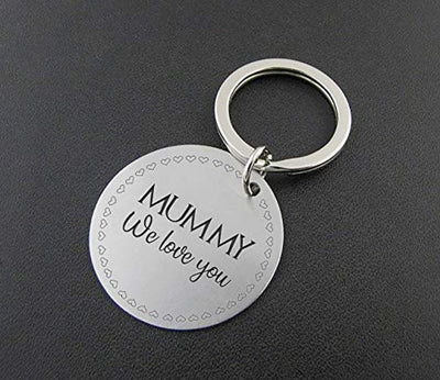 We Love You Mom Keychain Birthday Best Gifts for Mom - BOSTON CREATIVE COMPANY