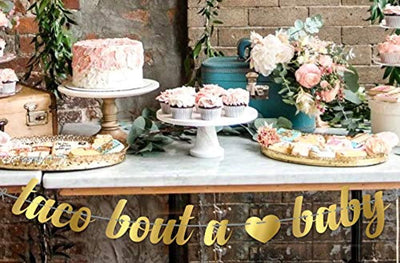 Taco Bout A Baby Decorations - Taco Bout Banner Sign Garland For Mexican Fiesta Theme Baby Shower Decoration Supplies Boy Or Girl-First Birthday Gender Reveal Pregnancy Announcement Party Supplies - BOSTON CREATIVE COMPANY