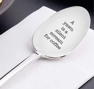 Engraved Spoon Gift for Coffee Lovers - BOSTON CREATIVE COMPANY