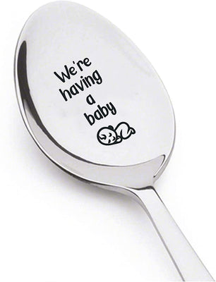 We are having a baby spoon- we are expecting-pregnancy announcement spoon - BOSTON CREATIVE COMPANY