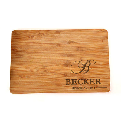 Personalized Wooden Wedding Cutting Board - BOSTON CREATIVE COMPANY