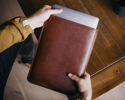 leather laptop case - Boston Creative Company