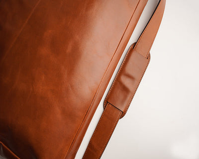 Leather Messenger Bag - Boston Creative Company