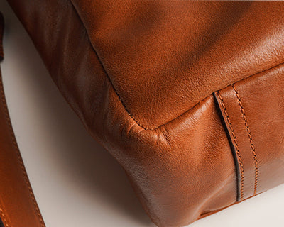Leather Messenger Bag - Boston Creative Company