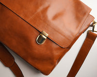 Leather Messenger Bag - Boston Creative Company
