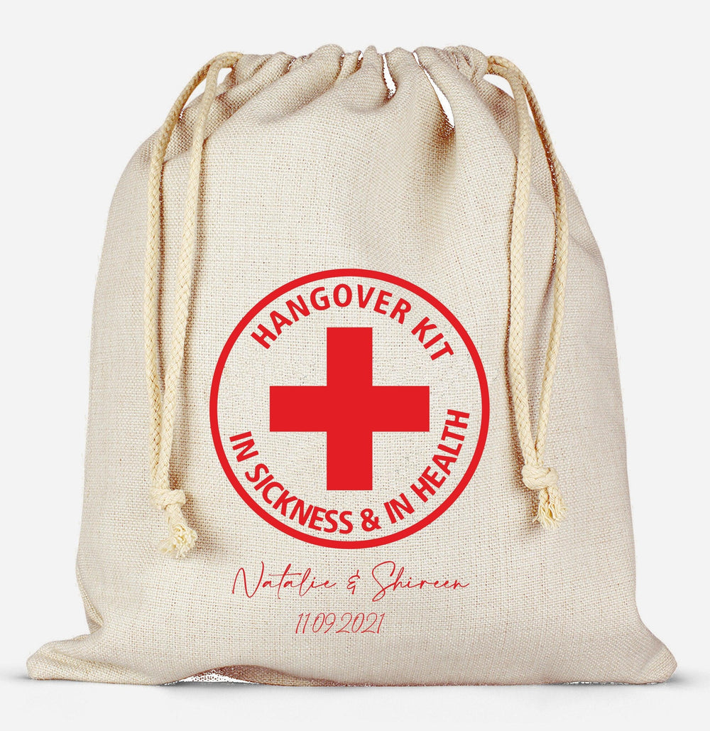 Etsy Order - Hangover Kit In Sickness & In Health Bags-Qty-50-8x10 - BOSTON CREATIVE COMPANY