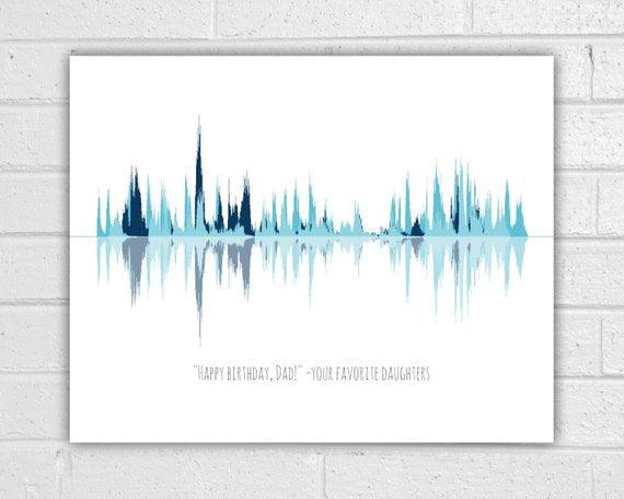 Custom Sound Wave Art Print Voice Wave Choose Your Colors - BOSTON CREATIVE COMPANY