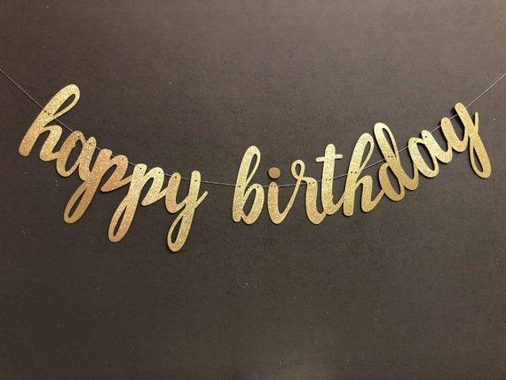 Happy Birthday Banner, Birthday Banner - BOSTON CREATIVE COMPANY