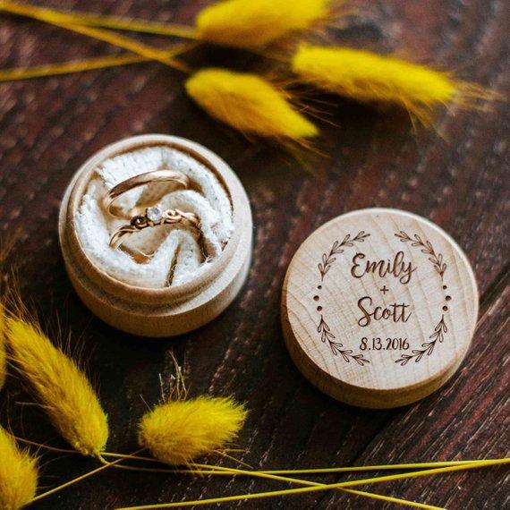 Proposal Vintage Handmade Personalized Wood Ring Holder - BOSTON CREATIVE COMPANY