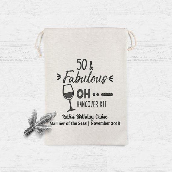 Oh shit hangover kit 50th Birthday Favor Bags - BOSTON CREATIVE COMPANY