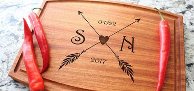 50 th Anniversary Cutting board gift