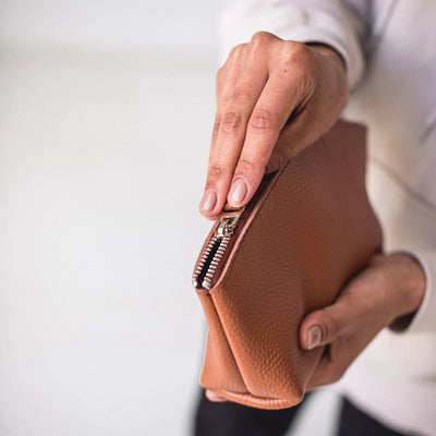 toiletry bag leather - Boston Creative Company