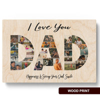 Customized Photo Collage Gifts for Dad | Fathers Day Gift from Son/Daughter