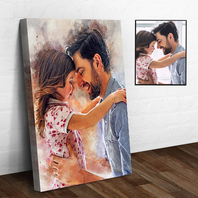 Watercolor Portrait from Photo Gifts for Dad | Fathers Day Gifts