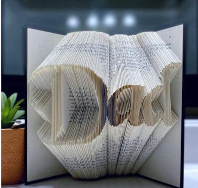 Dad - Folded Bookart for Fathers Day | Gift for Dad