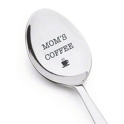 Mom's Coffee Engraved Spoon Gift - BOSTON CREATIVE COMPANY