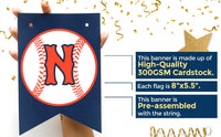 One High Chair Baseball Banner - Baseball Theme Party Banner - Cake Smasher