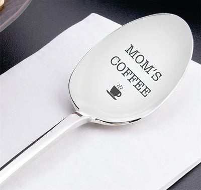 Mom's Coffee Engraved Spoon Gift - BOSTON CREATIVE COMPANY