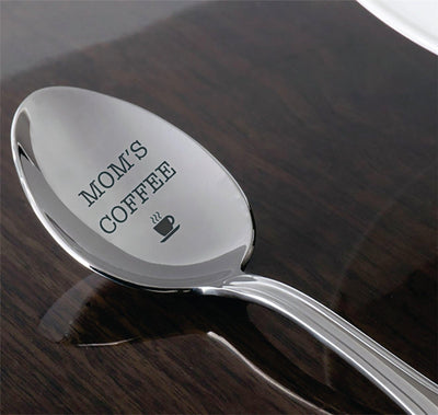 Mom's Coffee Engraved Spoon Gift - BOSTON CREATIVE COMPANY