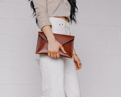 Leather Clutch Purse - Boston Creative Company