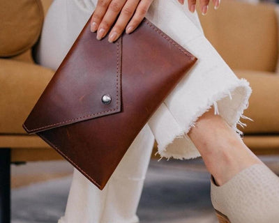 Leather Clutch Purse - Boston Creative Company