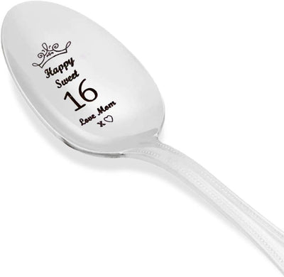 16th Birthday Engraved Spoon Gift - BOSTON CREATIVE COMPANY