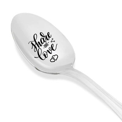 Share The Love Engraved Spoon Gift For Men, Women - BOSTON CREATIVE COMPANY