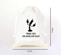 Thank You Tag Drawstring Bag Wedding Favors for Guests - Goodie Bags for Kids Birthday Bridesmaid Graduation Baby Shower - Hotel Bags for Wedding Guests - Spice Bags with Drawstring - Set of 10 - BOSTON CREATIVE COMPANY