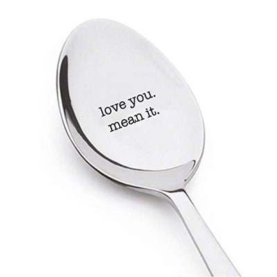 Love You Engraved Spoon Unique Gift For Wedding Anniversary - BOSTON CREATIVE COMPANY